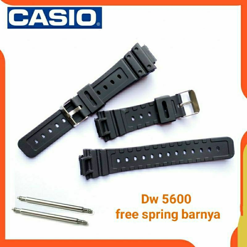 Strap Tali Jam Tangan Casio G-Shock DW-5600BB-1DR DW5600BB-1DR DW 5600BB-1DR FREE PEN TALI