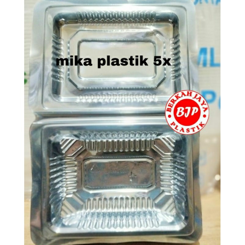 Mika plastik kue snack ukuran 5x