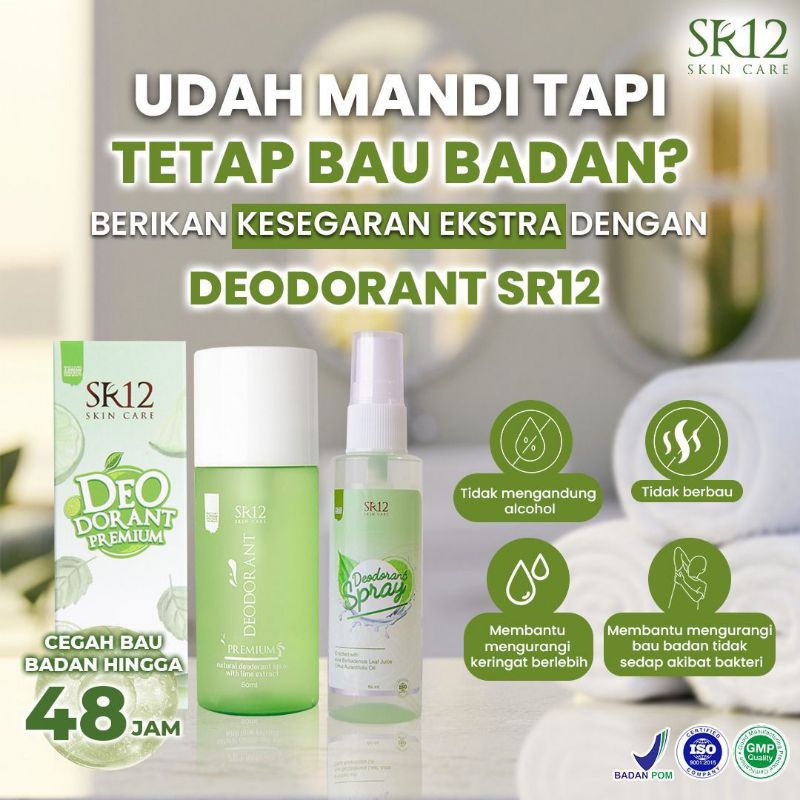 BPOM Deodorant Spray SR12 Ampuh Atasi Bau Badan