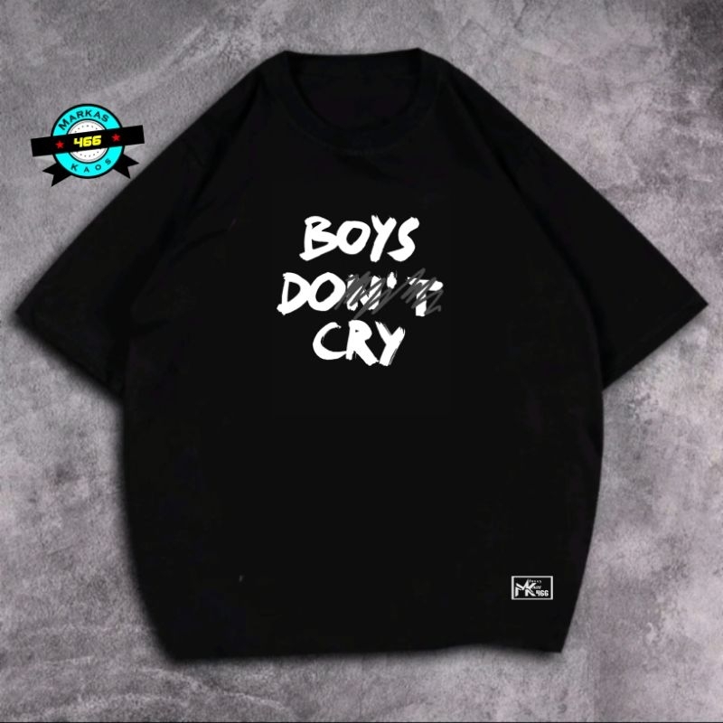 GRATIS ONGKIR | COD | Kaos Distro Boys Don't Cry | Katun 20s | T-shirt Boys Don't Cry | Bisa Custom 