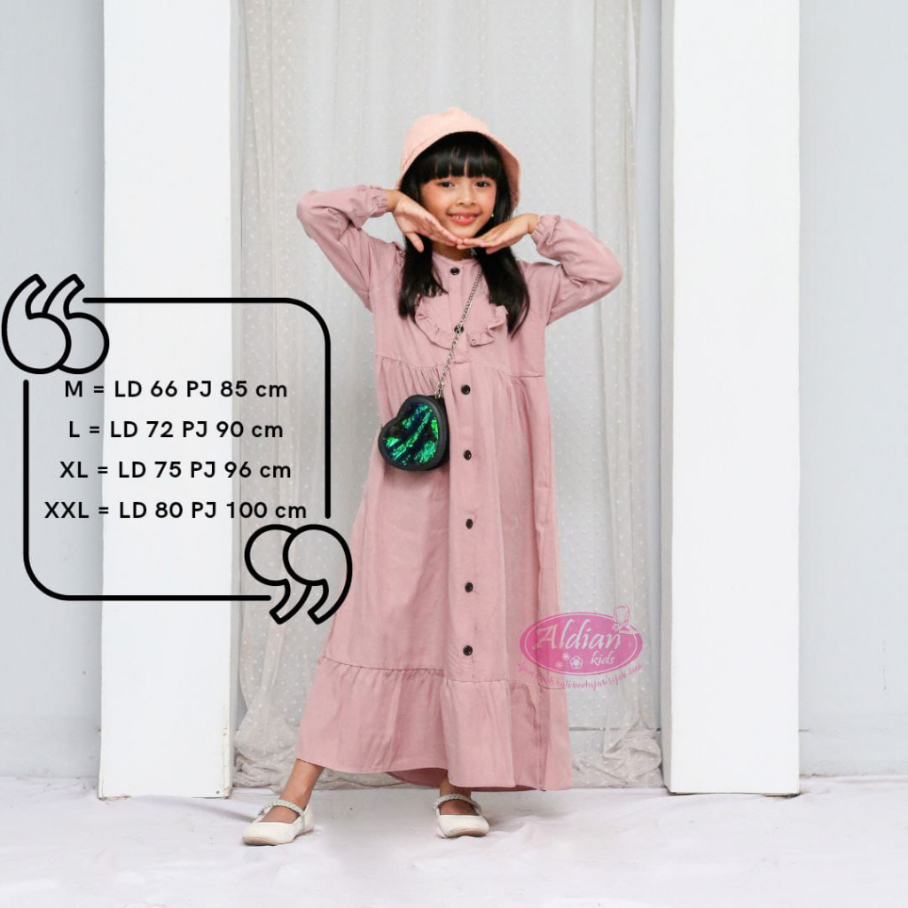 Gamis Anak Perempuan / Gamis Anak Muslim Dress Terbaru 2023/ Alody's Collection