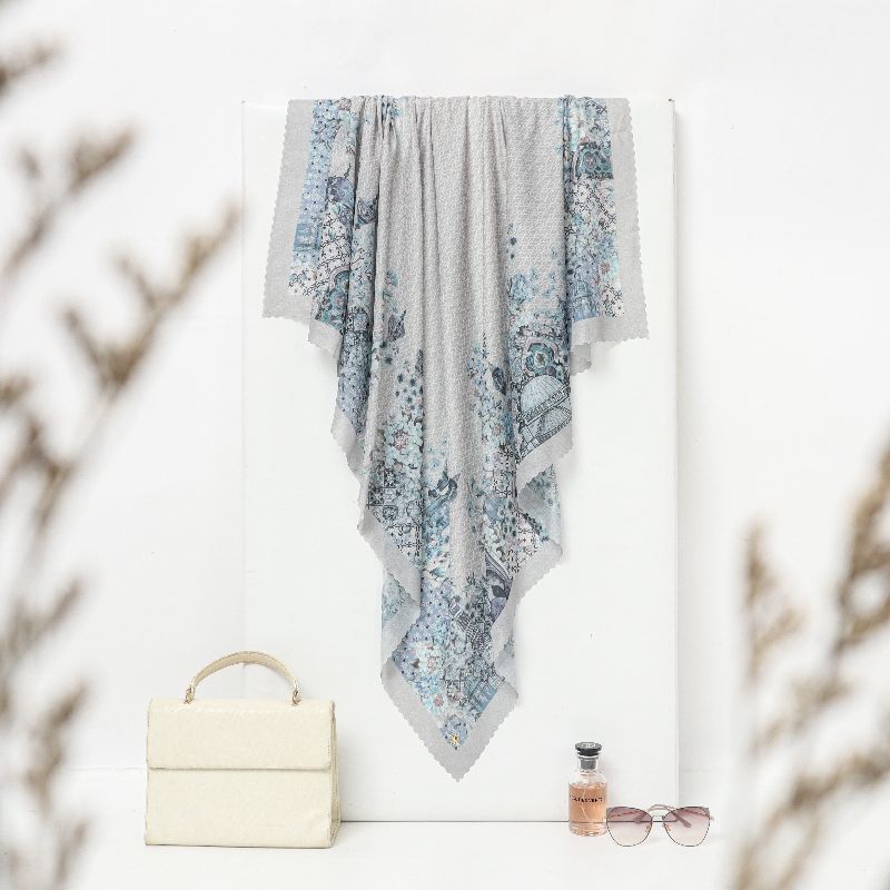 Noura Signature Scarf - Cloudy