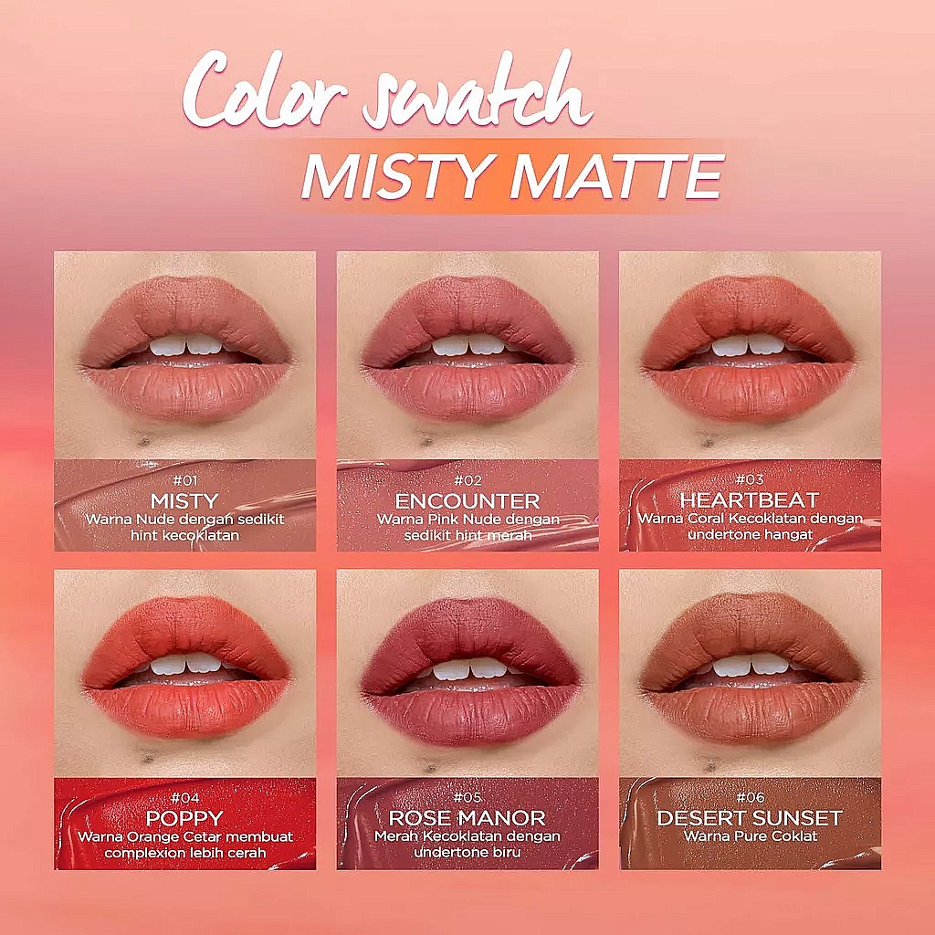 DAZZLE ME MISTY MATTE LIP CREAM - TERDAFTAR BPOM - LIP CREAM DAZZLE ME MURAH