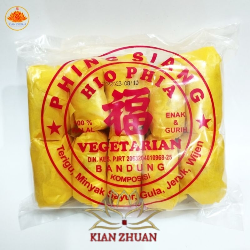 Phing Siang Hio Phia / Kue Pia Vegetarian 100% HALAL Isi 10pcs