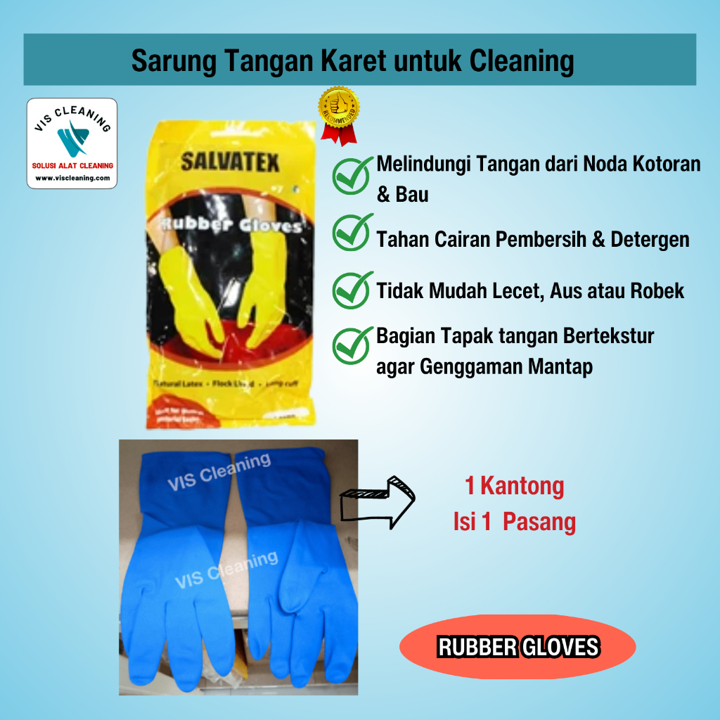Sarung Tangan Karet untuk Cleaning ( 5 psg)