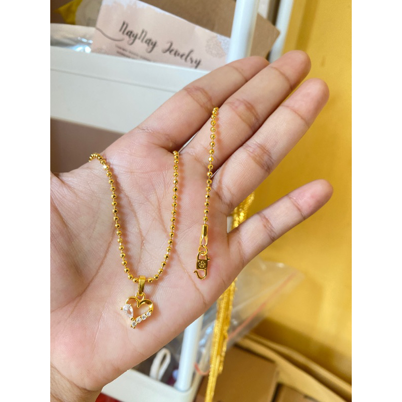 Kalung rantai Merica lapis emas 24k