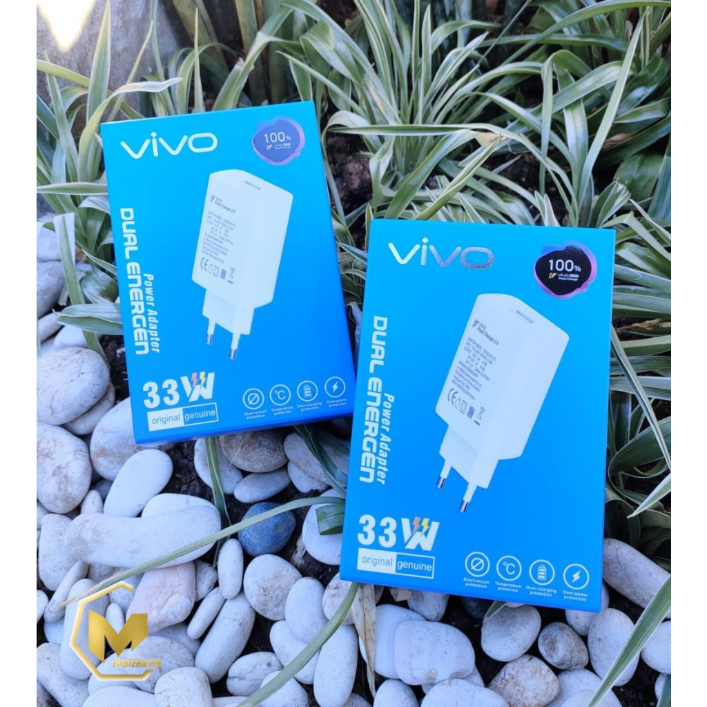 BATOK ADAPTER / KEPALA CHARGER VIVO 33WATT ORIGINAL 100% FAST CHARGER VIVO Y91 Y93 Y95 Y91C Y71 Y81 Y83 Y20 Y30 Y50 Y01 Y02 Y16 Y22 Y35 Y12 Y15 Y17 Y19 V11 V11PRO V15 V15PRO V19 V20 V21 V23 V25 V27 V27E Z1PRO S1PRO X30 X50 X60 PRO X70 PRO MA4458
