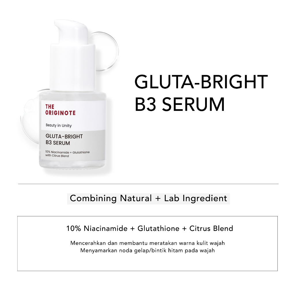 (READY) SPECIAL BUNDLE 2in1 The Originote - Moisturizer + Serum Gluta Bright B3 / Glowing kit 2in1 The Originote