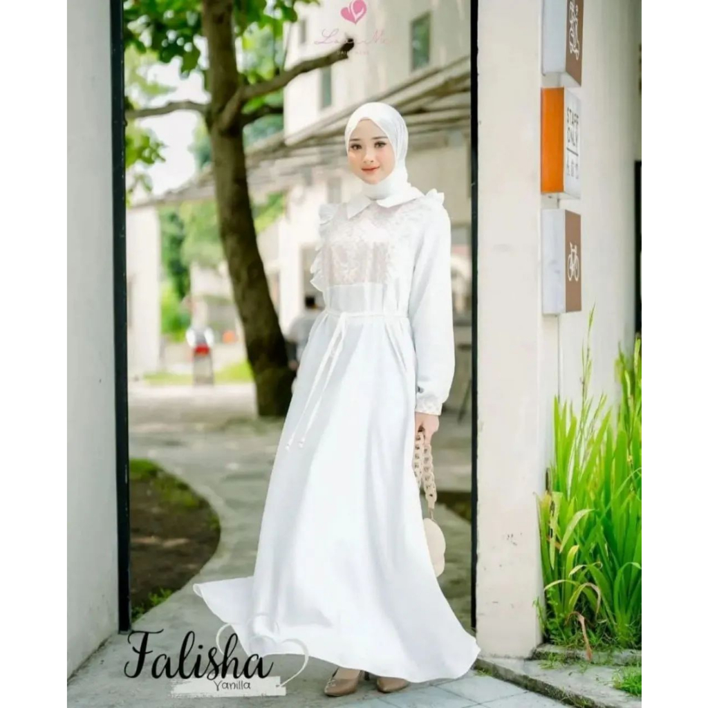 FALISHA DRESS GAMIS CRINKLE  PREMIUM DRESS WANITA TERBARU 2023 GAMIS WANITA BAHAN CRINGKLE APLIKASI BORDIR MEWAH