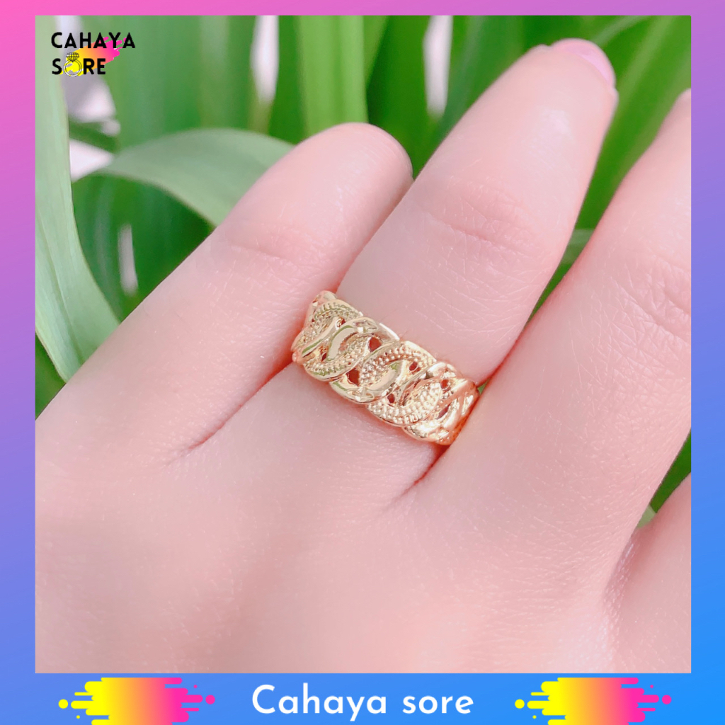 Cincin Xuping Gold Cincin Dewasa Anti Karat CD63