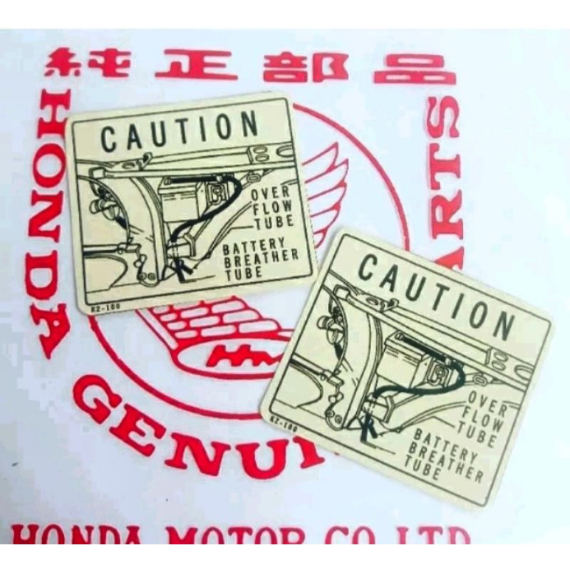 stiker rangka honda CB 100 k2