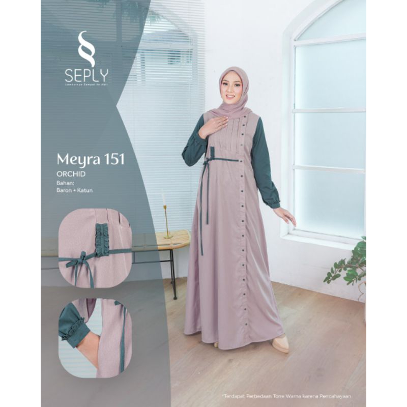 Seply Gamis Meyra 151 (Orchid, Boulder Yellow, Purple)