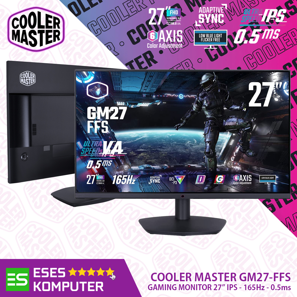 Monitor Cooler Master GM27-FFS 27&quot; FHD IPS 165Hz 0.5ms Adaptive Sync