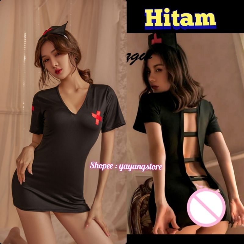 Lingerie Kostum Cosplay Suster / Perawat / Nurse Cantik Seksi Wanita