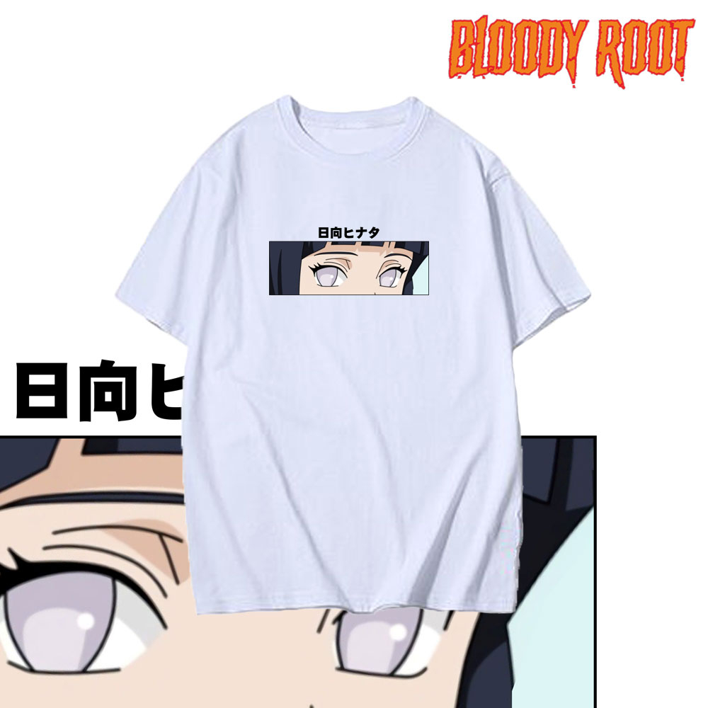 Kaos Hinata Hyuuga / T-shirt Anime Naruto Shippuden Hinata Uzumaki / Bloody Root / RebahanShop