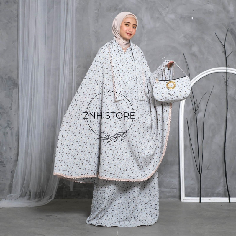 MUKENA DEWASA TERBARU CRINKEL 3 IN 1 MOTIF AMEENA