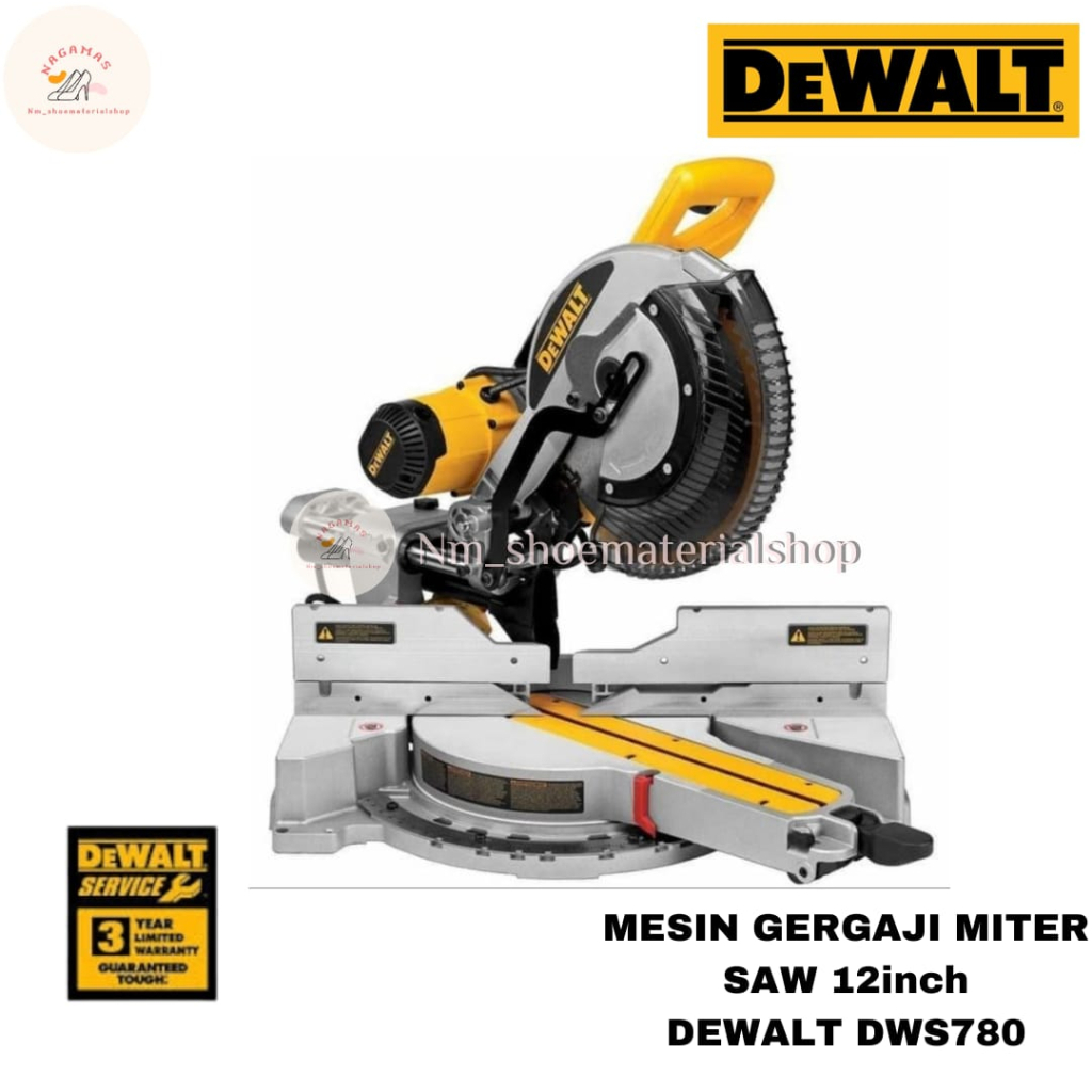 MITER SAW SLIDING DEWALT DWS780 12INCH MESIN GERGAJI DWS 780