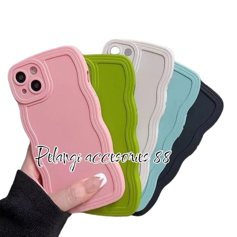 CASE SAMSUNG A14 4G / A14 5G SOFTCASE SILICON GELOMBANG WARNA