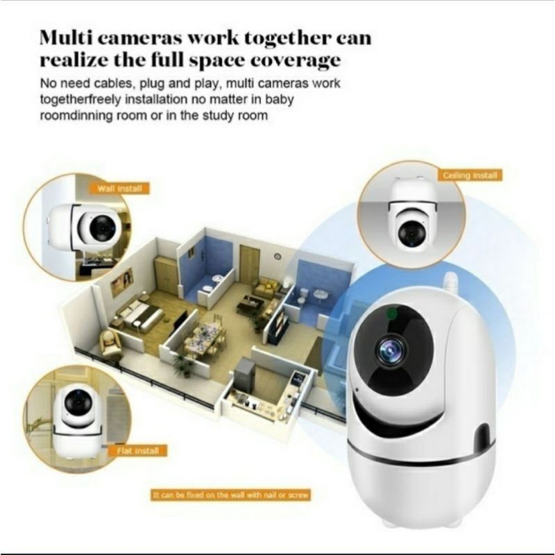 IP CAM WIFIHUMAN TRACKING WIFI CANERA 8MP WFULL HD 1080P KAMERA IP CAPSUL