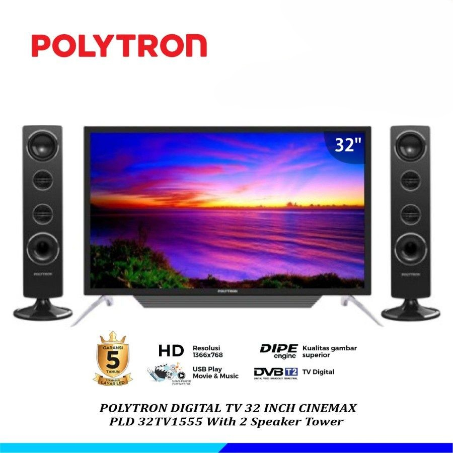 LED TV POLYTRON 32INCH PLD 32TV1555