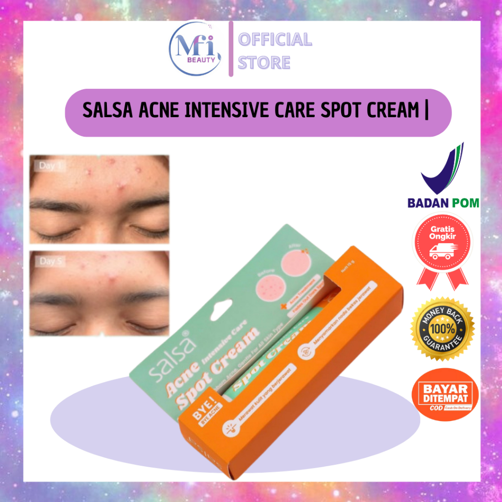 MFI - SALSA ACNE INTENSIVE CARE SPOT CREAM | OBAT TOTOL JERAWAT BY SALSA | NETTO 15 GR