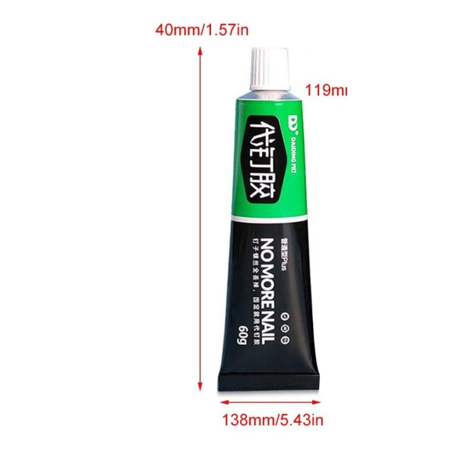 LA40 - Lem Perekat Serbaguna Pengganti Paku Tembok Nomorenail Glue Super Kuat 60ml