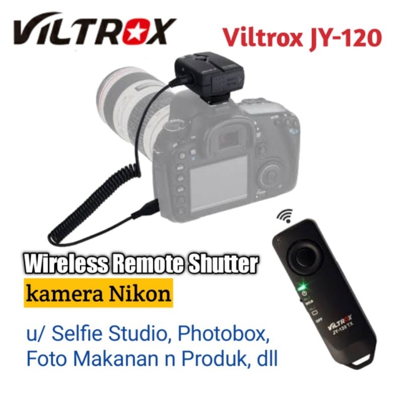 Viltrox JY-120 Nikon Wireless Remote Shutter Photobox Selfie Studio JY120