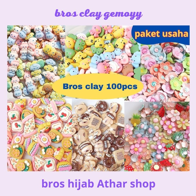 Bros Clay Bros Kecil Mini Imut Gemoy Boneka Lucu Peniti Bross Anak Paket Usaha By Bros Hijab Athar Shop