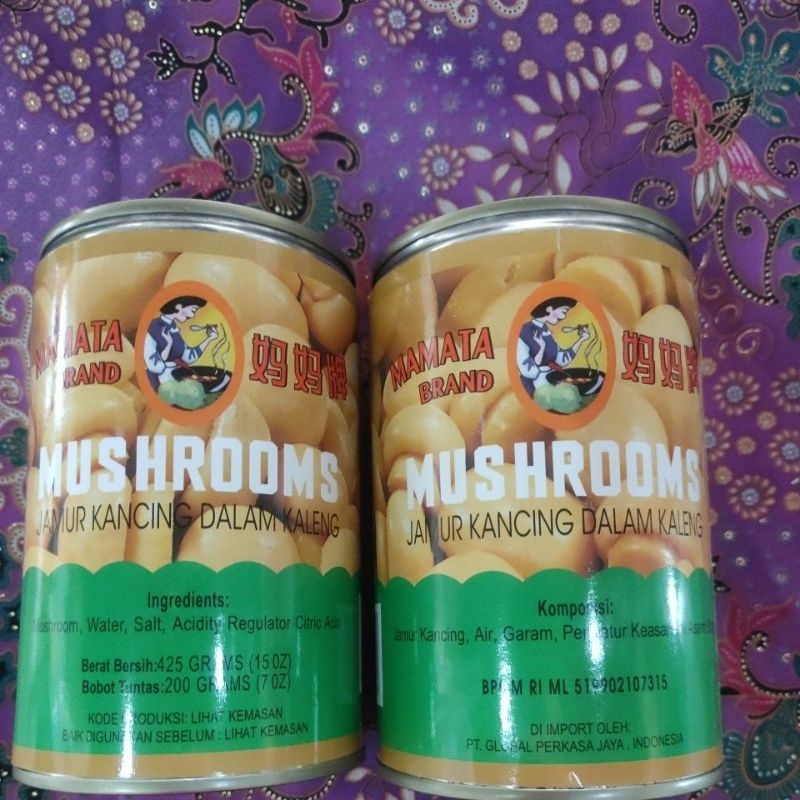 

Jamur kancing / Mushrooms/ jamur kancing kaleng/ Moko 425 gram