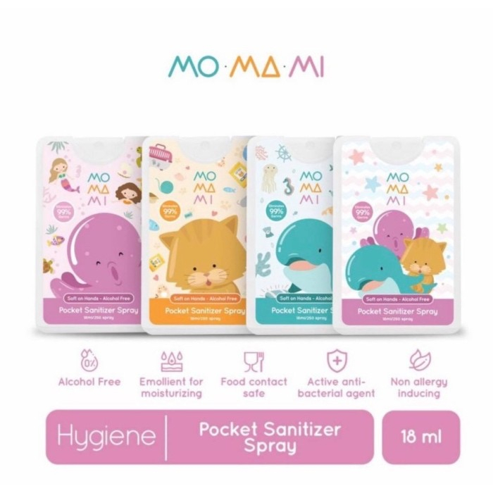 Momami Pocket Sanitizer Spray 18ml / Antiseptik