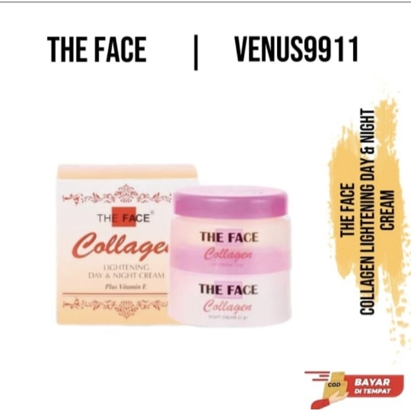 THE FACE COLLAGEN DAY &amp; NIGHT CREAM SET / KRIM SIANG MALAM THE FACE COLLAGEN