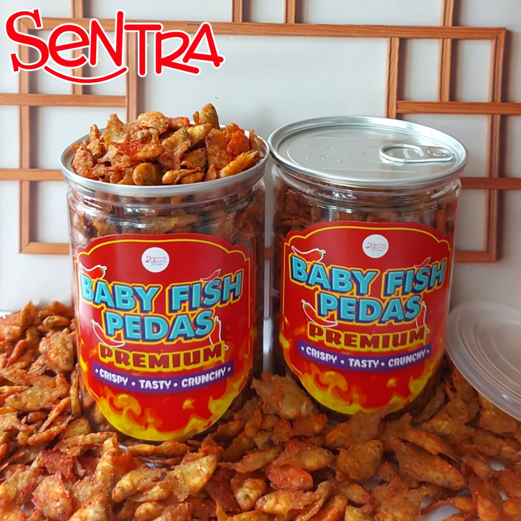 

Cemilan Snack Baby Fish Bumbu Pedas Premium Kemasan PET CAN