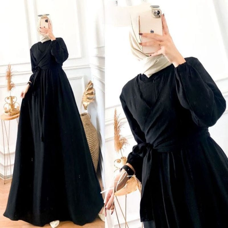 ALLETA GOWN  MAXY DRESS  S M L XL XXL    / CRINCLE AIRFLOW PREMIUM/ GAMIS TERBARU /DRESS  REMAJA KEKINIAN/DRESS KONDANGAN CRINCLE AIRFLOW