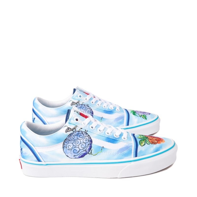Sepatu Vans x One Piece Old Skool Special Edition Devil Fruit Blue Size 44,5 100% Original Navya BNI