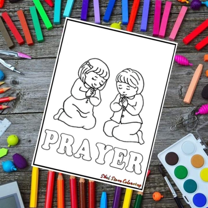 

Kertas Mewarnai Anak Tema Sekolah Minggu II / Sunday School / Kertas Gambar (10 Lembar)