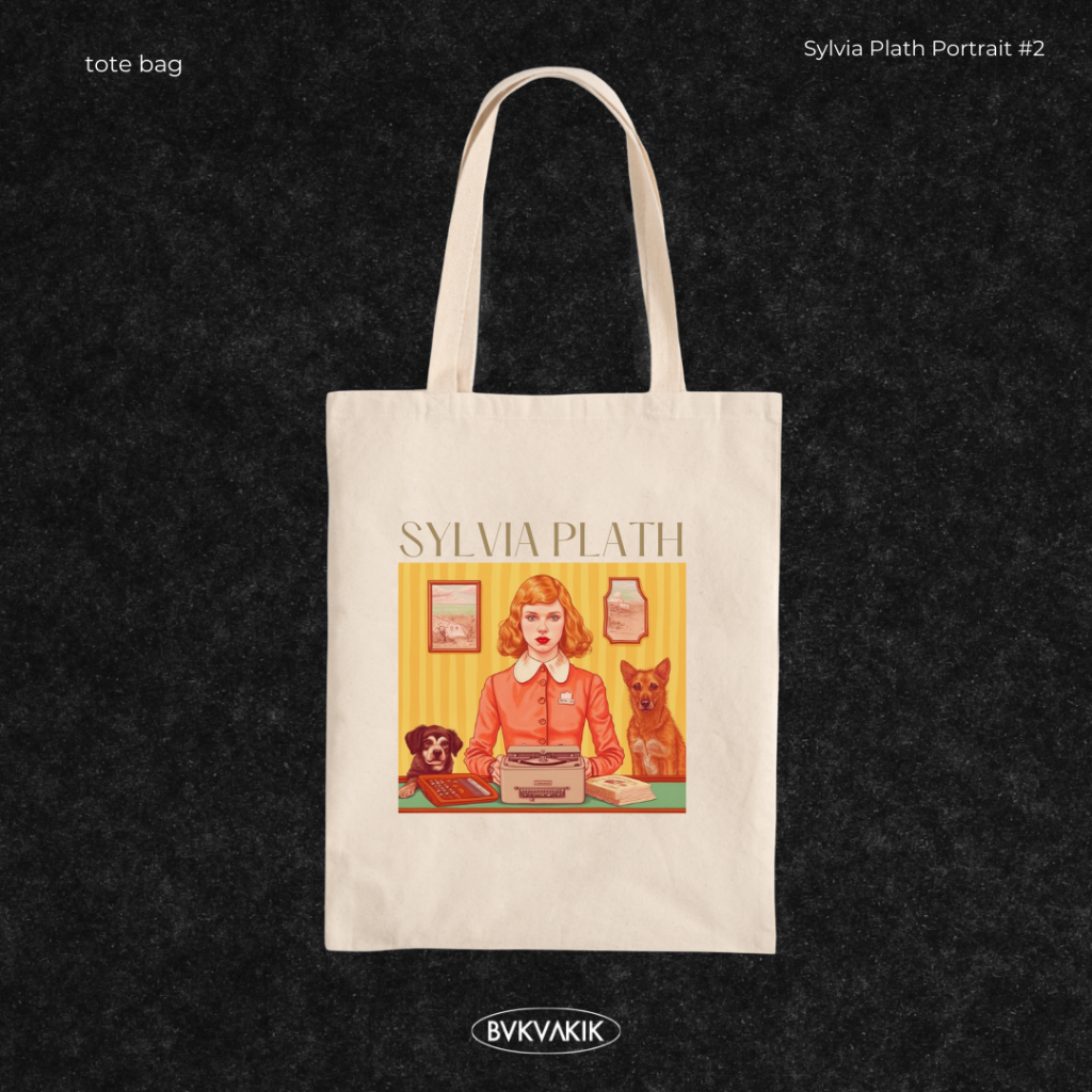 Tote Bag Sylvia Plath Portrait #2