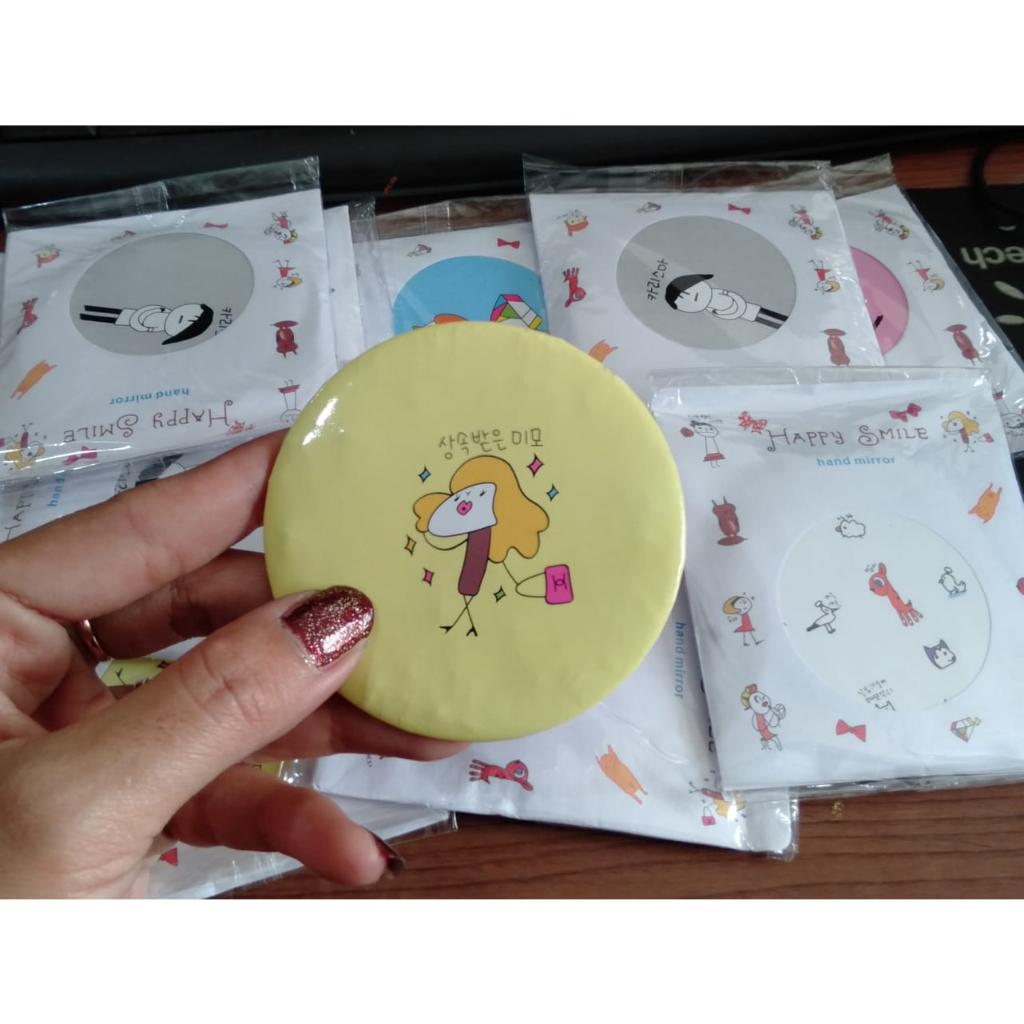 IMPORTTMURAH - [DI KIRIM RANDOM] KACA MINI/HAND MIRROR #4009