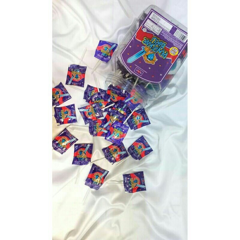 

Pendekar Biru Lollipop Toples ( 1 Toples isi 100 pcs @5gram )