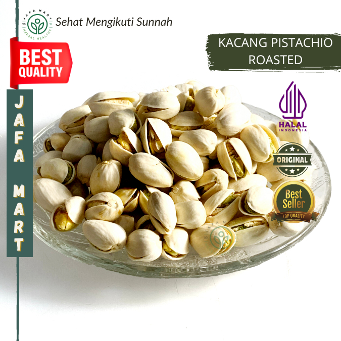 

Kacang Arab Pistachio Fustuk - Kacang Pistachios Panggang Oleh Oleh Haji Umroh 1000GR