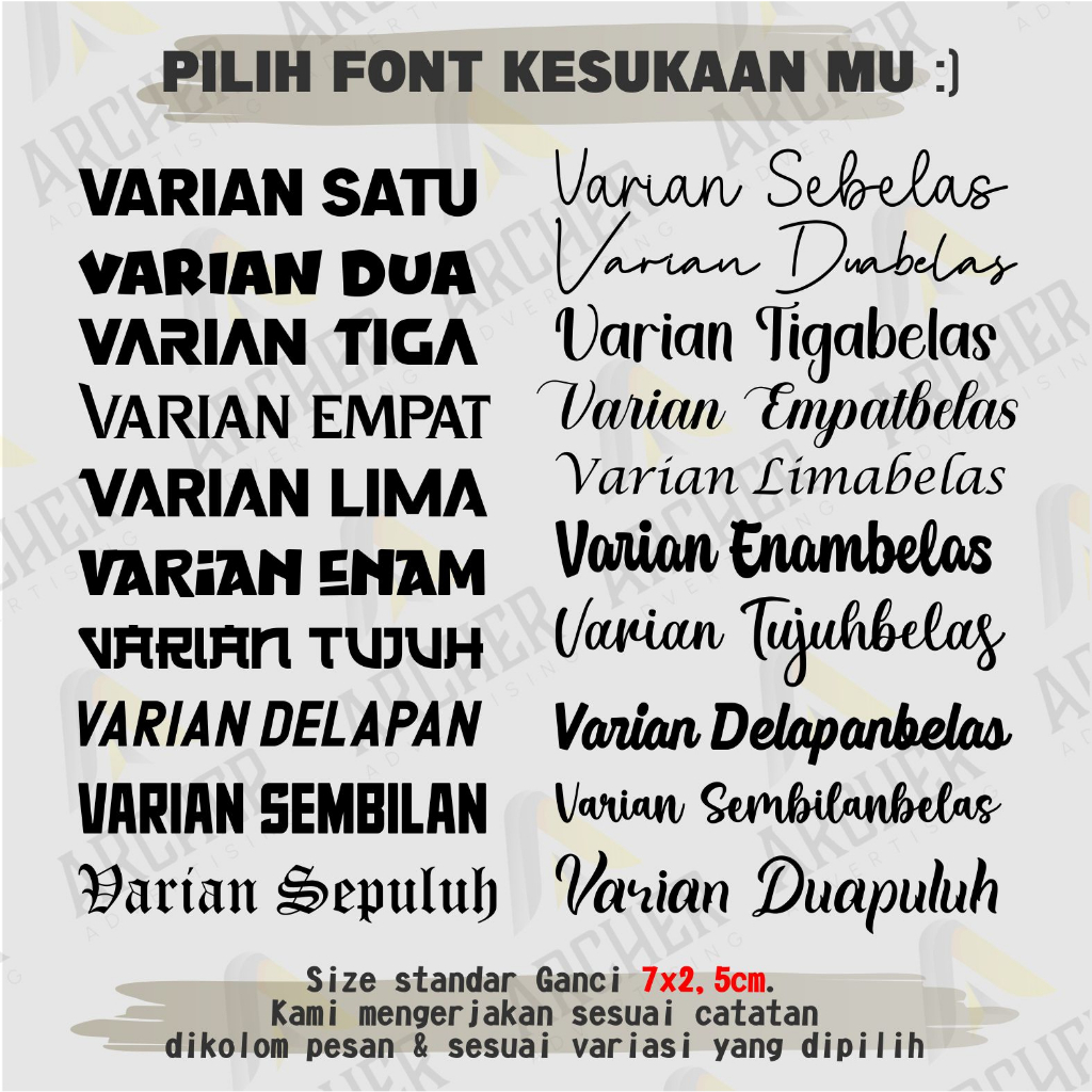 Gantungan Kunci Nama | Logo Akrilik Custom Ukir Laser