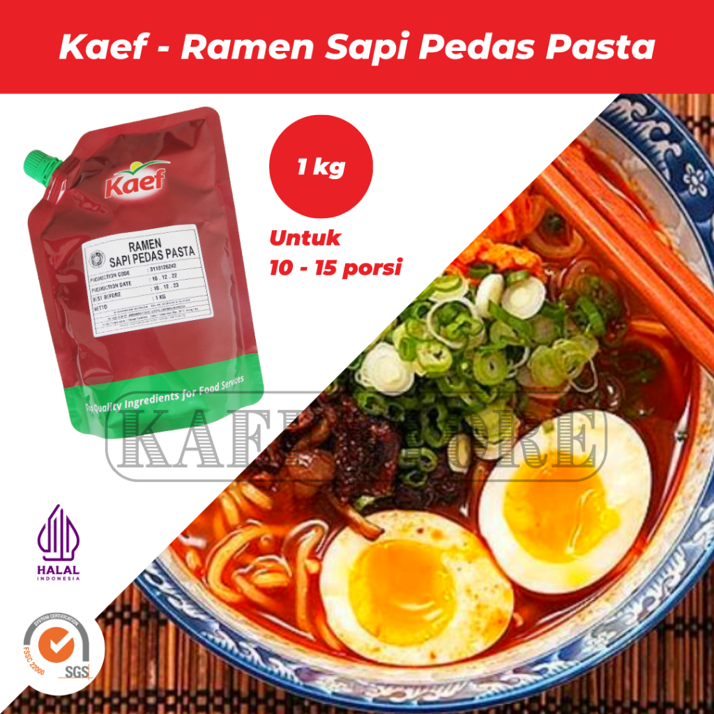 

KAEF Ramen Pedas | Bumbu Kuah Ramen | Pasta Bumbu Mie | Japanese Hotpot Shabu-Shabu 1kg