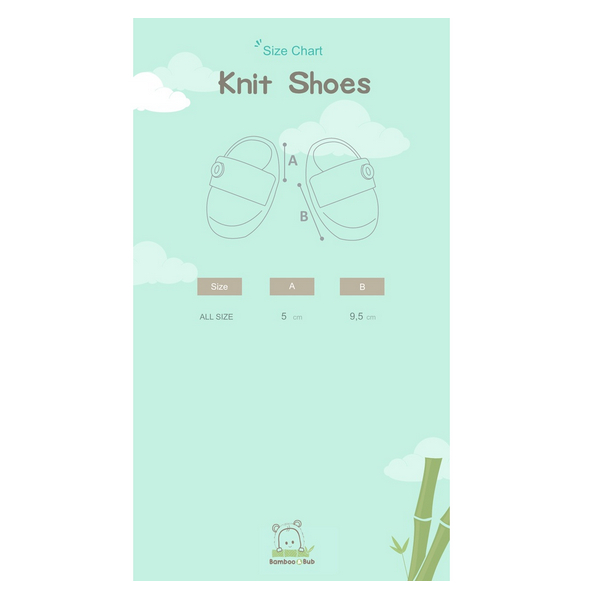 Bamboo And Bub Handmade Knit Shoes -  Sepatu Rajut Anak Bayi Knitted Newborn Socks Kaos Kaki Baby