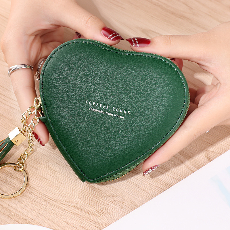 DOMPET KOIN WANITA TEMPAT UANG RECEH SERBAGUNA IMPORT GANTUNGAN COIN PURSE MINI KULIT HIJAU KOREA LUCU SIMPLE BRANDED CHALINA WA703G3 KECIL REMAJA CEWEK MURAH