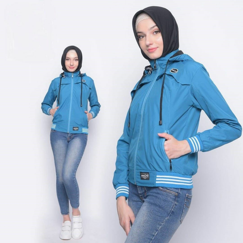 Justrue Jaket Wanita Polos Tosca