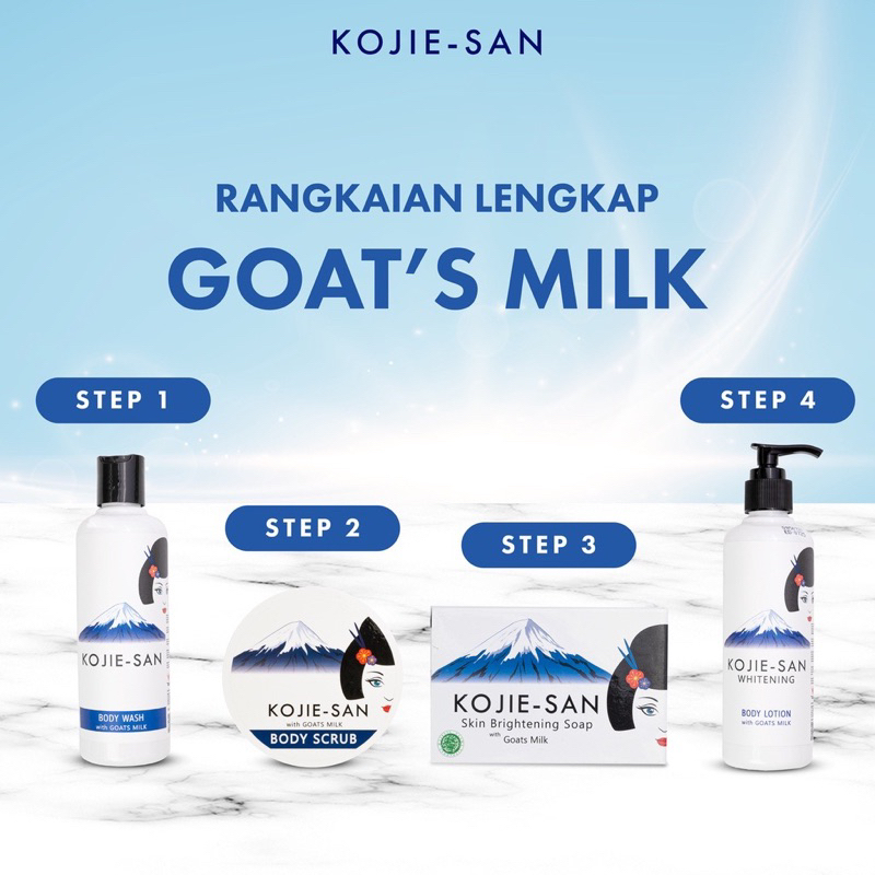Kojie San Kojic Acid Goat Milk Soap/ Body Lotion/ Body Scrub