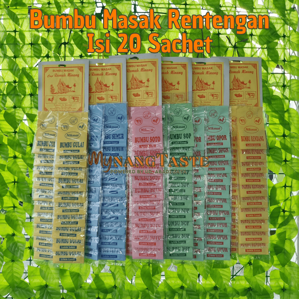 

Bumbu Masak Rentengan Isi 20 Sachet - Rendang - Soto - Sop - Opor - Gulai - Semur