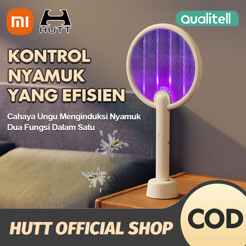 Xiaomi Qualitell Raket Nyamuk Listrik Pemukul Nyamuk Elektrik Lampu