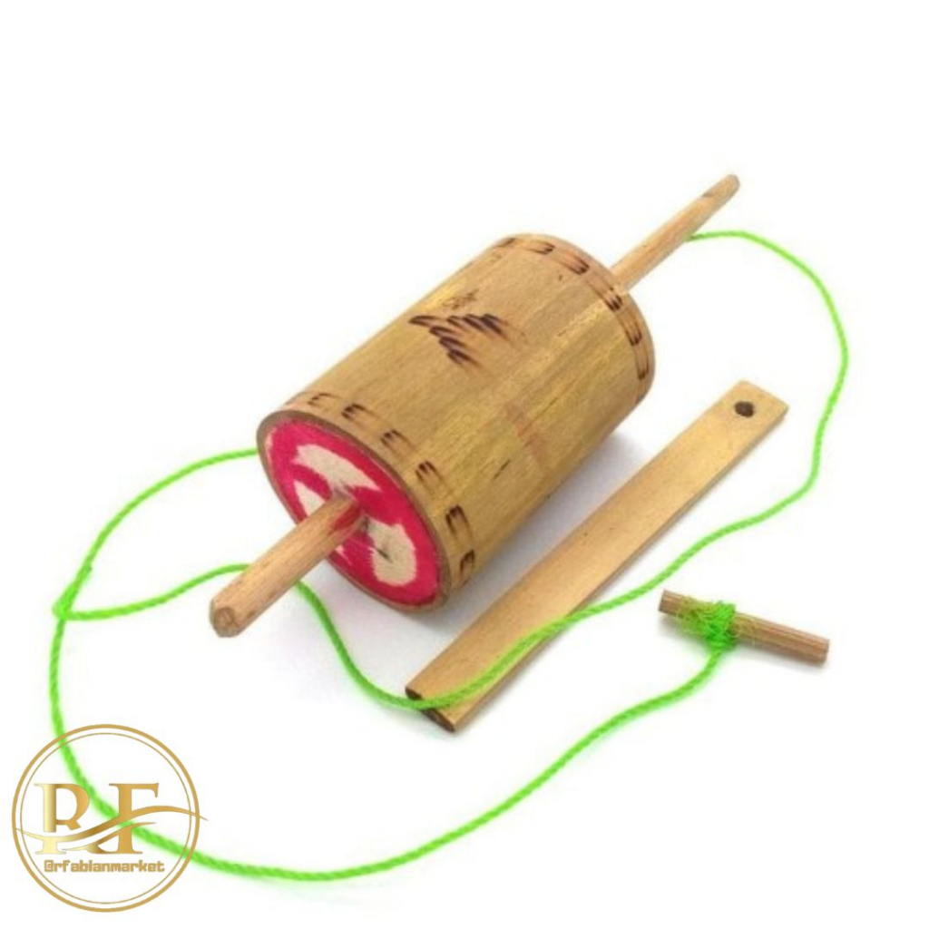 Gasing Mainan Tradisional Dari Bambu / Bersuara (Gangsing, Gangsingan) / Gasing Bambu Tradisional