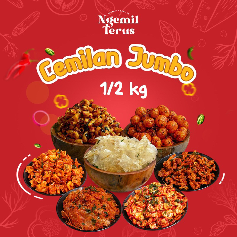 

[JUMBO 1/2 kg] Cemilan Pedas Basreng Seblak Pangsit Makaroni Kulit Usus Crispy Pedas MURAH @Ngemilteruss.co