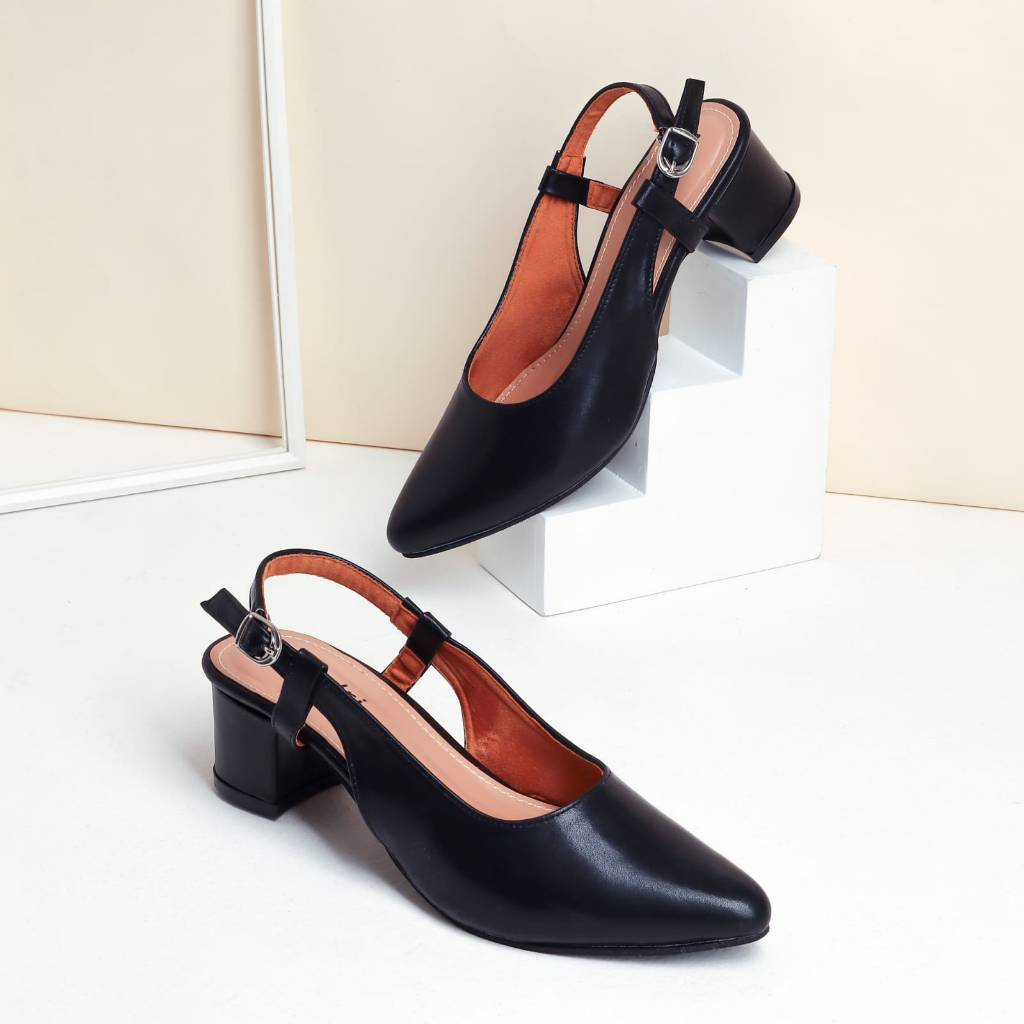 nacodri BECCA Mules Wanita heels/ hak 5cm